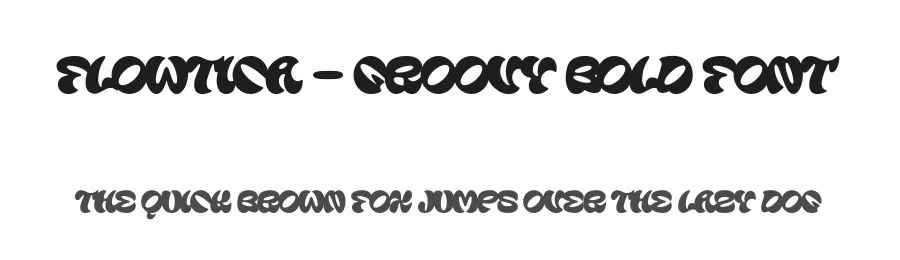Flowtica – Groovy Bold Font by limitype — Decorative Font