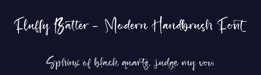 Fluffy Batter – Modern Handbrush Font by stylishtype.co — Script Handwritten Font — thumbnail 2