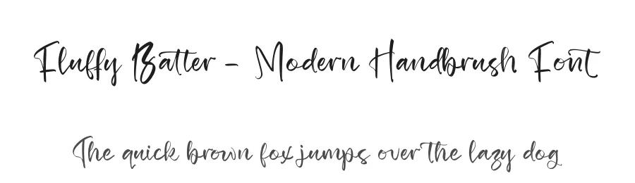 Fluffy Batter – Modern Handbrush Font by stylishtype.co — Script Handwritten Font