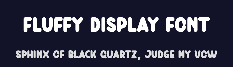 Fluffy Display Font by andikastudio — Display Font — thumbnail 2
