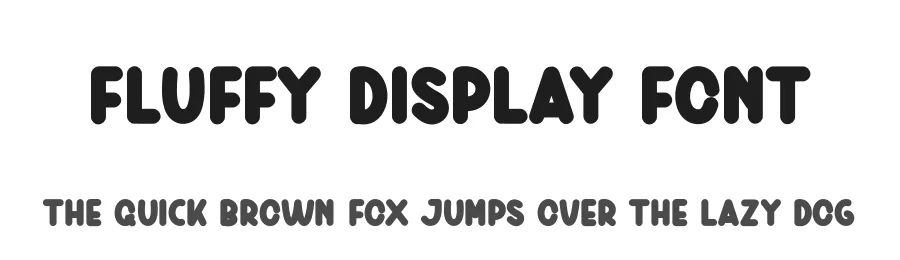 Fluffy Display Font by andikastudio — Display Font