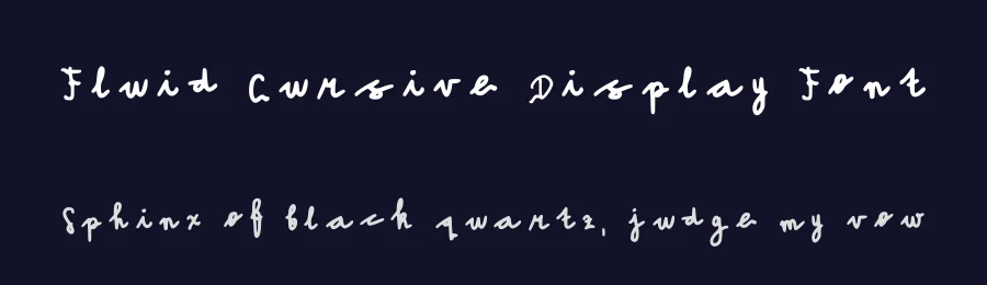 Fluid Cursive Display Font by mitjhelle — Decorative Font — thumbnail 2