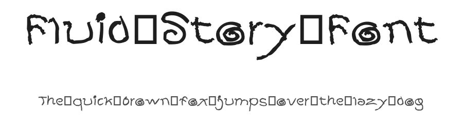 Fluid Story Font by ffeeaarr — Script Handwritten Font