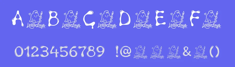 Fluidglaze Free Font by Letterlays — Display Font — thumbnail 3