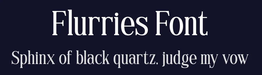 Flurries Font by BRAINWAVES STUDIO — Serif Font — thumbnail 2