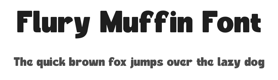 Flury Muffin Font by Nirmana Visual — Sans Serif Font