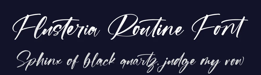 Flusteria Routine Font by stylishtype.co — Script Handwritten Font — thumbnail 2