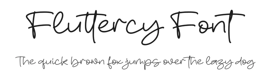Fluttercy Font by perspectype — Script Handwritten Font