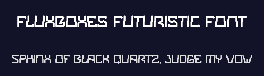 FluxBoxes Futuristic Font by bearydsgn — Display Font — thumbnail 2