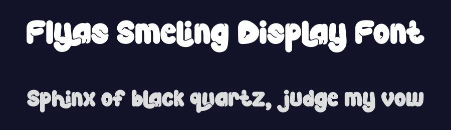 Flyas Smeling Display Font by Dhabee — Decorative Font — thumbnail 2