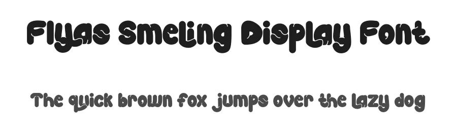Flyas Smeling Display Font by Dhabee — Decorative Font