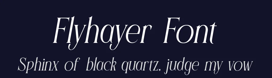Flyhayer Font by alit design — Serif Font — thumbnail 2