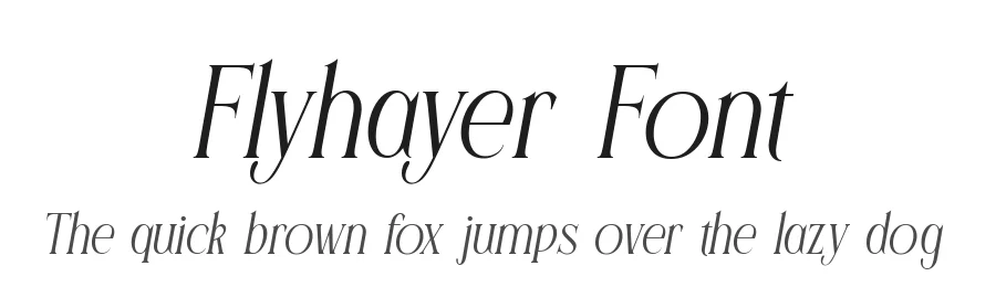 Flyhayer Font by alit design — Serif Font