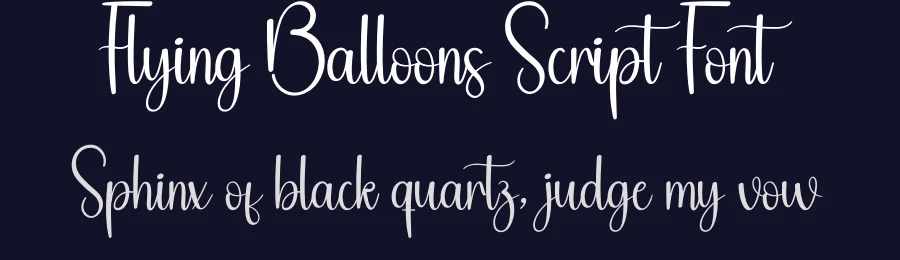 Flying Balloons Script Font by andikastudio — Script Handwritten Font — thumbnail 2