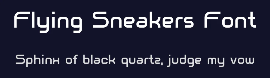Flying Sneakers Font by Benjamin Eriksen — Sans Serif Font — thumbnail 2
