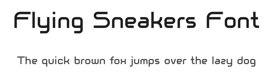 Flying Sneakers Font by Benjamin Eriksen — Sans Serif Font