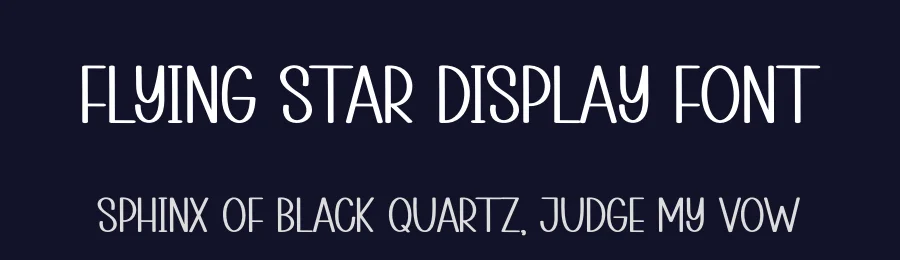 Flying Star Display Font by creativeletter — Script Handwritten Font — thumbnail 2