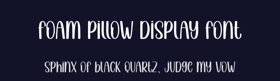 Foam Pillow Display Font by andikastudio — Display Font — thumbnail 2