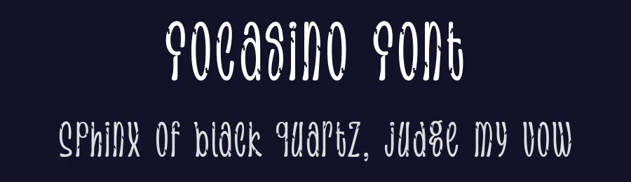 Focasino Font by TypeClassHeroes — Decorative Font — thumbnail 2