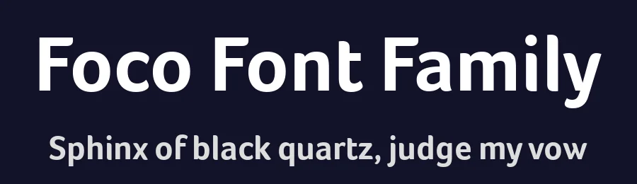 Foco Font Family by daltonmaag — Sans Serif Font — thumbnail 2