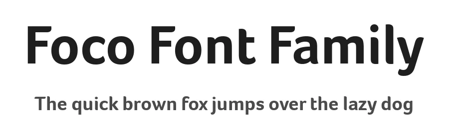 Foco Font Family by daltonmaag β Sans Serif Font