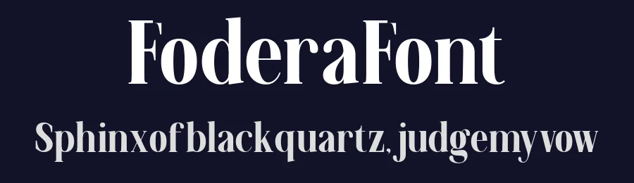 Fodera Font by mochoby — Serif Font — thumbnail 2