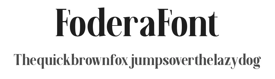 Fodera Font by mochoby — Serif Font
