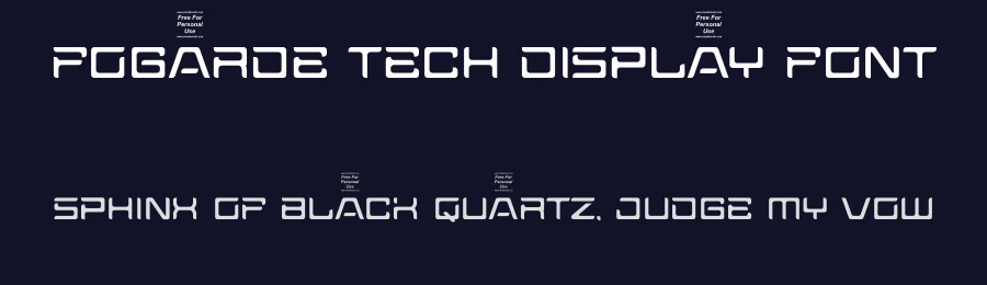Fogarde Tech Display Font by ErmediaStudio — Display Font — thumbnail 2