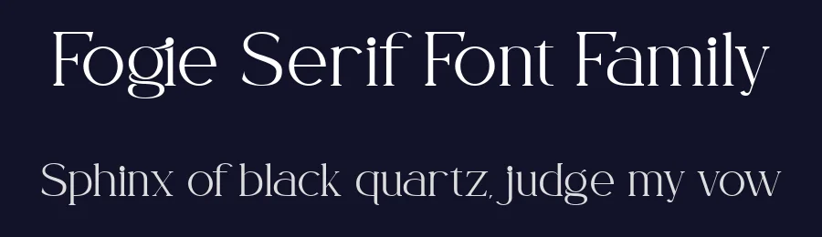 Fogie Serif Font Family by Donis Miftahudin — Sans Serif Font — thumbnail 2