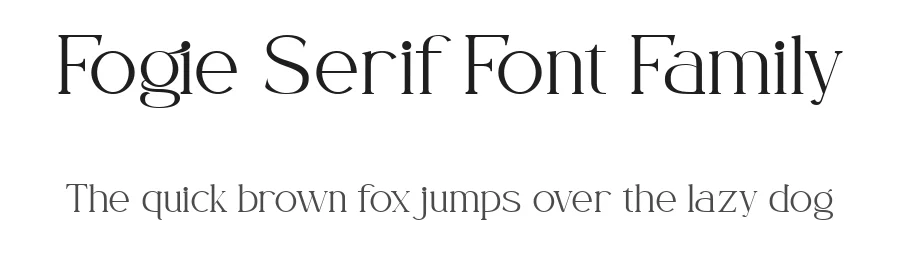 Fogie Serif Font Family by Donis Miftahudin — Sans Serif Font