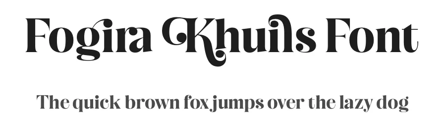 Fogira Khuils Font by timelesstype.co — Serif Font