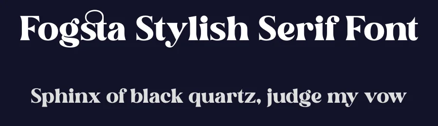 Fogsta Stylish Serif Font by Storytype — Serif Font — thumbnail 2