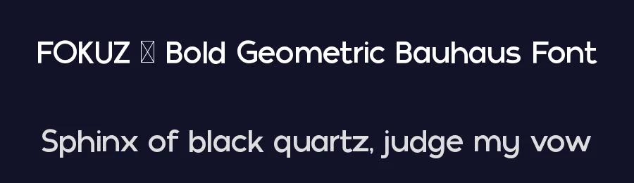FOKUZ – Bold Geometric Bauhaus Font by Rautan — Decorative Font — thumbnail 2
