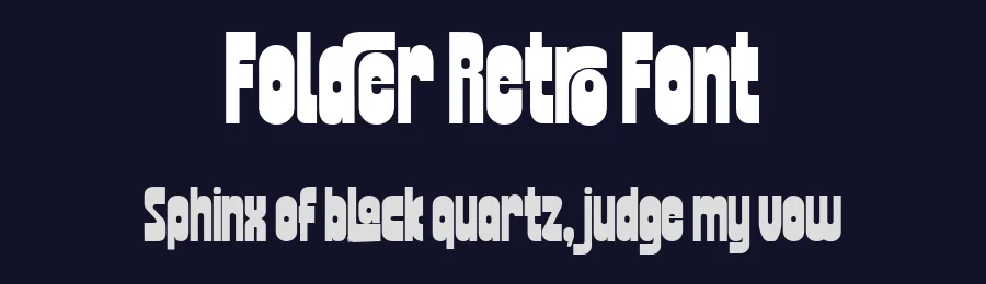 Folder Retro Font by Fortunes Co — Display Font — thumbnail 2