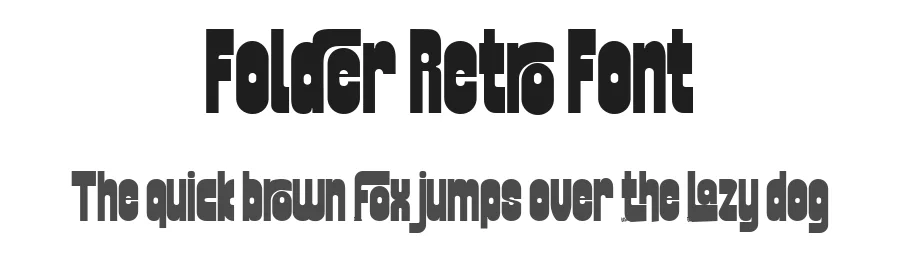 Folder Retro Font by Fortunes Co — Display Font