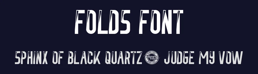 Folds Font by CalligraphyFonts.net — Display Font — thumbnail 2