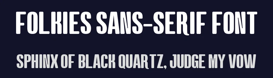 Folkies Sans-Serif Font by Almairatype — Display Font — thumbnail 2