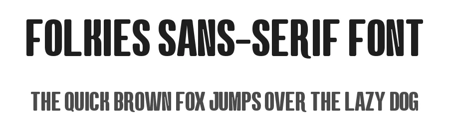 Folkies Sans-Serif Font by Almairatype — Display Font