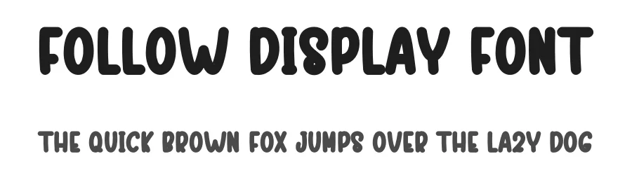 Follow Display Font by freshtypeink — Display Font