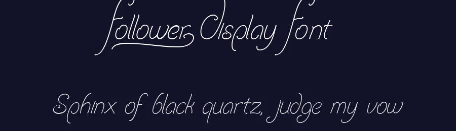 Follower Display Font by vaiminit — Decorative Font — thumbnail 2