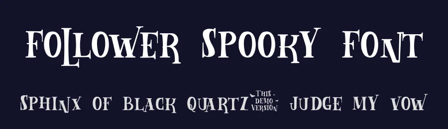 Follower Spooky Font by nestype — Display Font — thumbnail 2