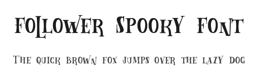 Follower Spooky Font by nestype — Display Font
