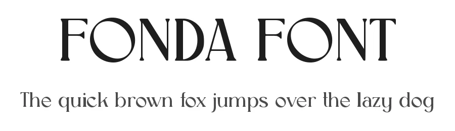 FONDA FONT by Rautan Studio — Display Font
