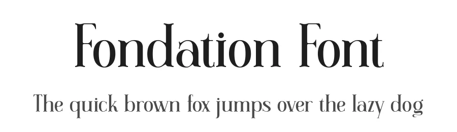 Fondation Font by Anto (7NTypes) — Display Font
