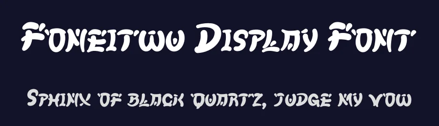 Foneitwu Display Font by Dhabee — Decorative Font — thumbnail 2