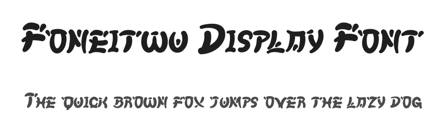 Foneitwu Display Font by Dhabee — Decorative Font