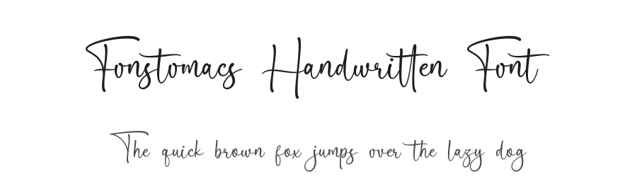 Fonstomacs Handwritten Font by Basnistudio — Script Handwritten Font