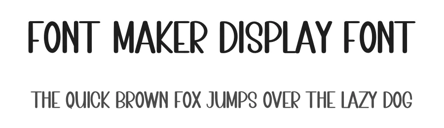 Font Maker Display Font by inermediaSTUDIO — Display Font