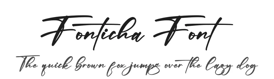 Fonticha Font by letternity — Script Handwritten Font