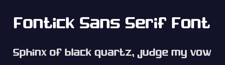 Fontick Sans Serif Font by Maxim Raikov — Sans Serif Font — thumbnail 2